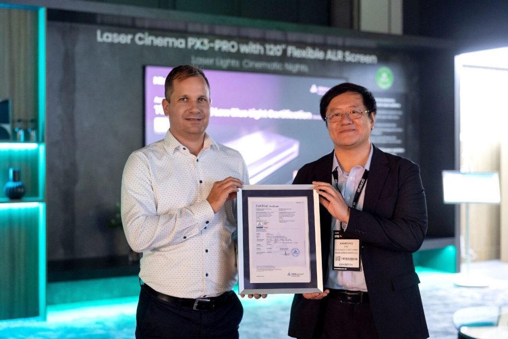 TÜV Rheinland Awards Hisense PX3 for Low Blue Light Safety