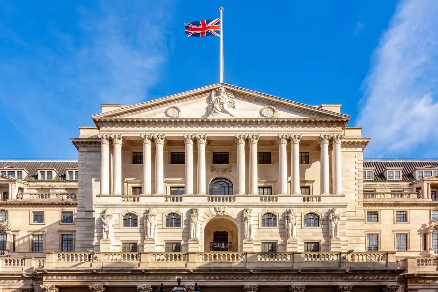 UK Interest Rates 2026: Bank Rate Held at 3.75% – What It Means for Your Mortgage and Savings Exterior of the Bank of England building on Threadneedle Street London representing UK interest rate decisions. UK interest rates 2026 mortgage impact